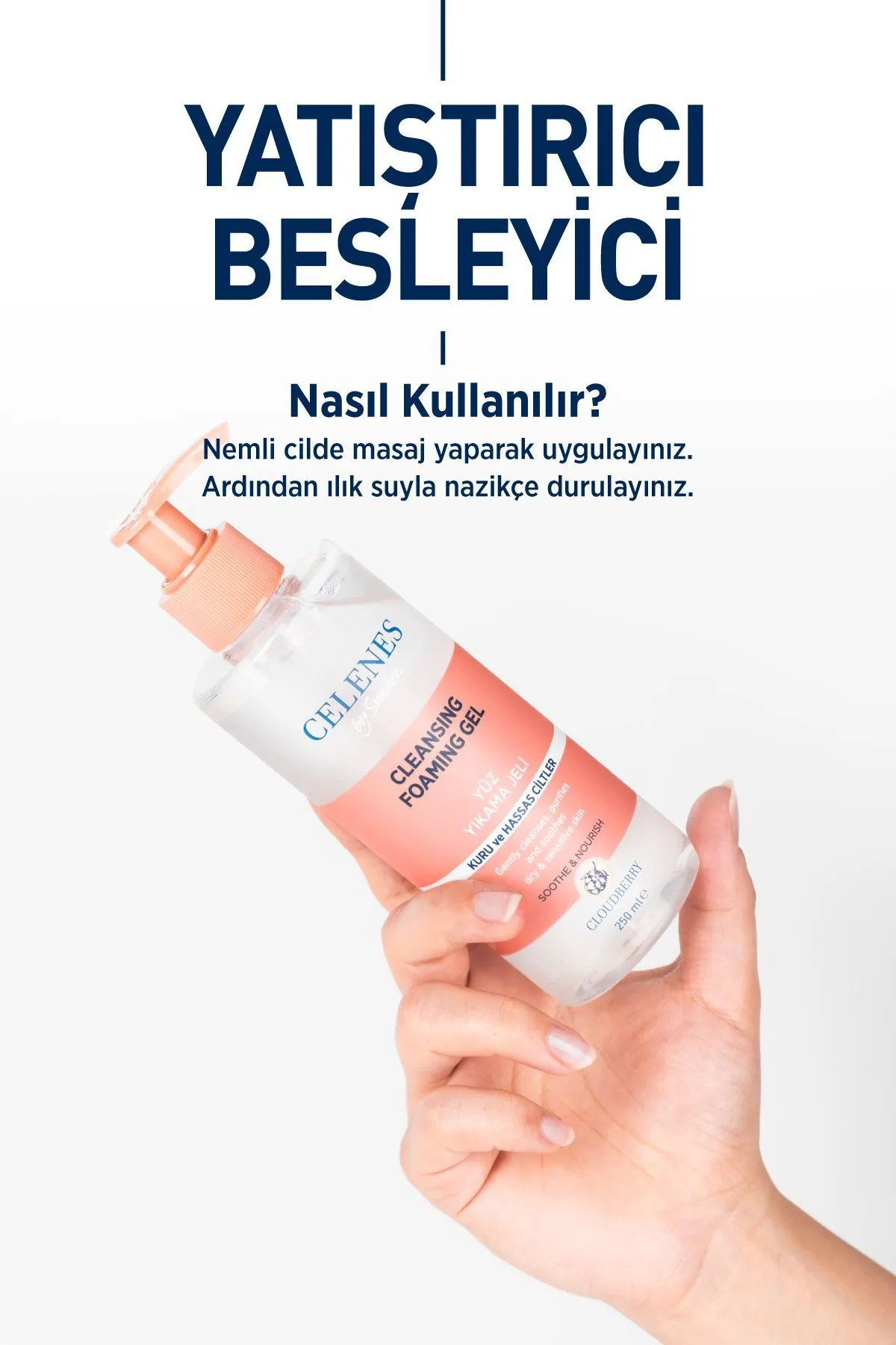 Celenes%20Cloudberry%20Yüz%20Yıkama%20Jeli%20Kuru%20ve%20Hassas%20Ciltler%20250%20ml