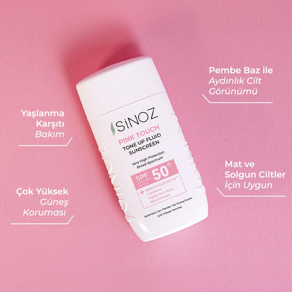 Sinoz%20Spf50+%20Pink%20Touch%20Aydınlatıcı%20Fluid%20Güneş%20Kremi%20-%20Yeni%20Nesil%20Filtreleri%20Ile%20Hibrit%20Formül%2050m