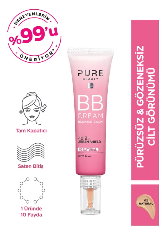 Pure%20Beauty%20BB%20Krem%20Spf50%20Pa+++%20Natural%2030%20ml