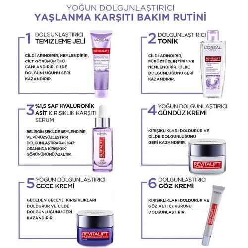 L’Oreal%20Paris%20Revitalift%20Filler%20Dolgunlaştırıcı%20Temizleme%20Jeli%20150%20ml%20Hyaluronik%20Asit