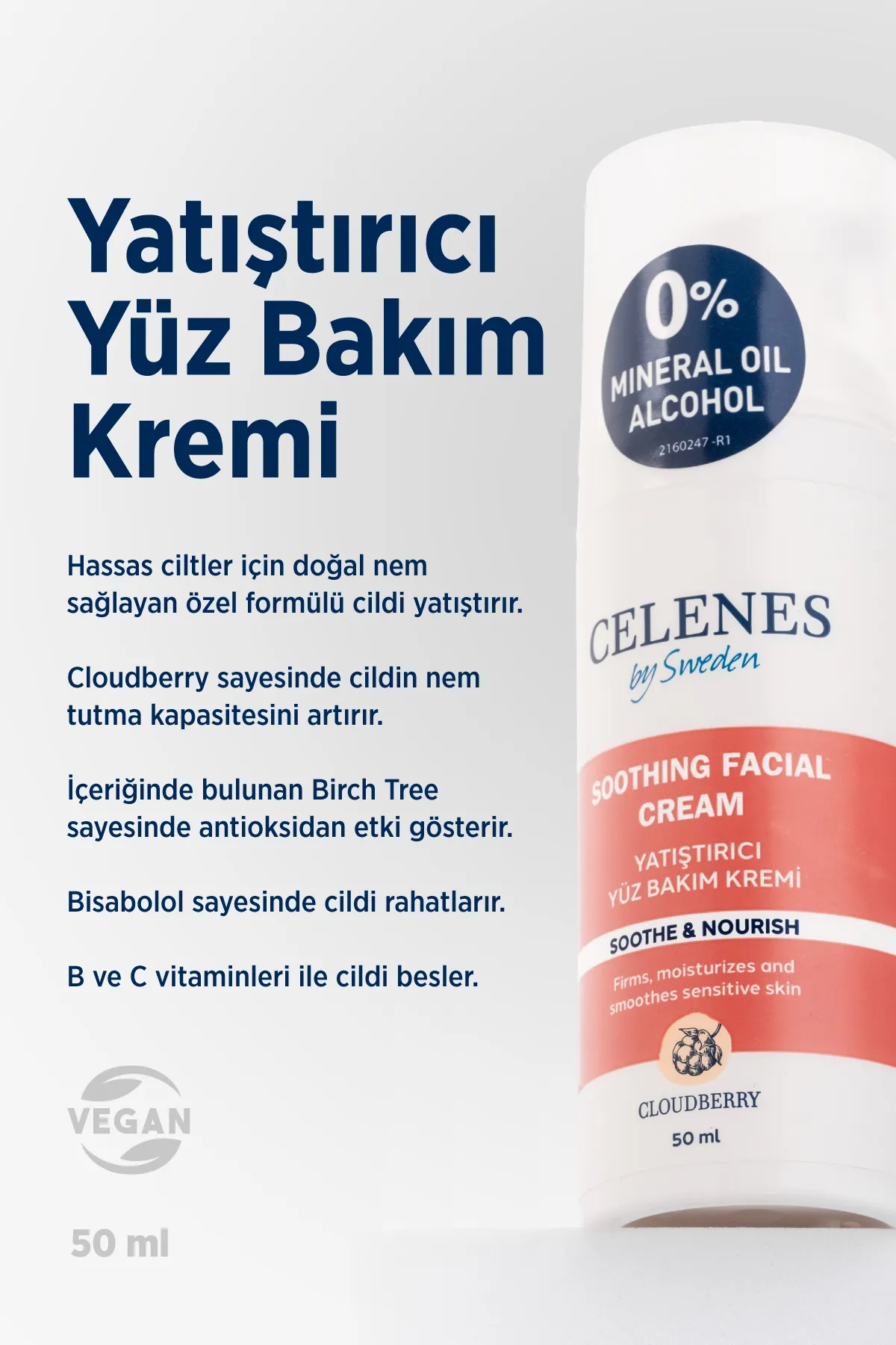 Celenes%20Cloudberry%20Yatıştırıcı%20Yüz%20Bakım%20Kremi%20Kuru%20ve%20Hassas%20Ciltler%2050%20ml