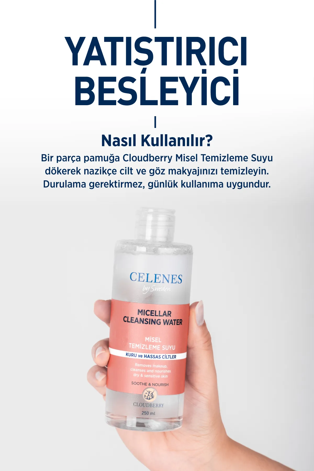 Celenes%20Cloudberry%20Micellar%20Temizleme%20Suyu%20Kuru%20ve%20Hassas%20Ciltler%20250%20ml