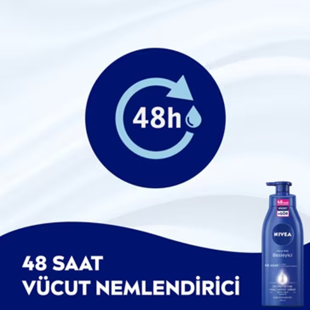 Nivea%20Besleyici%20Vücut%20Sütü%20400ml%20Kuru%20-%20Çok%20Kuru%20Ciltler%2048%20Saat%20Nemlendirici%20E%20Vitamini%20-%20Badem%20Yağ