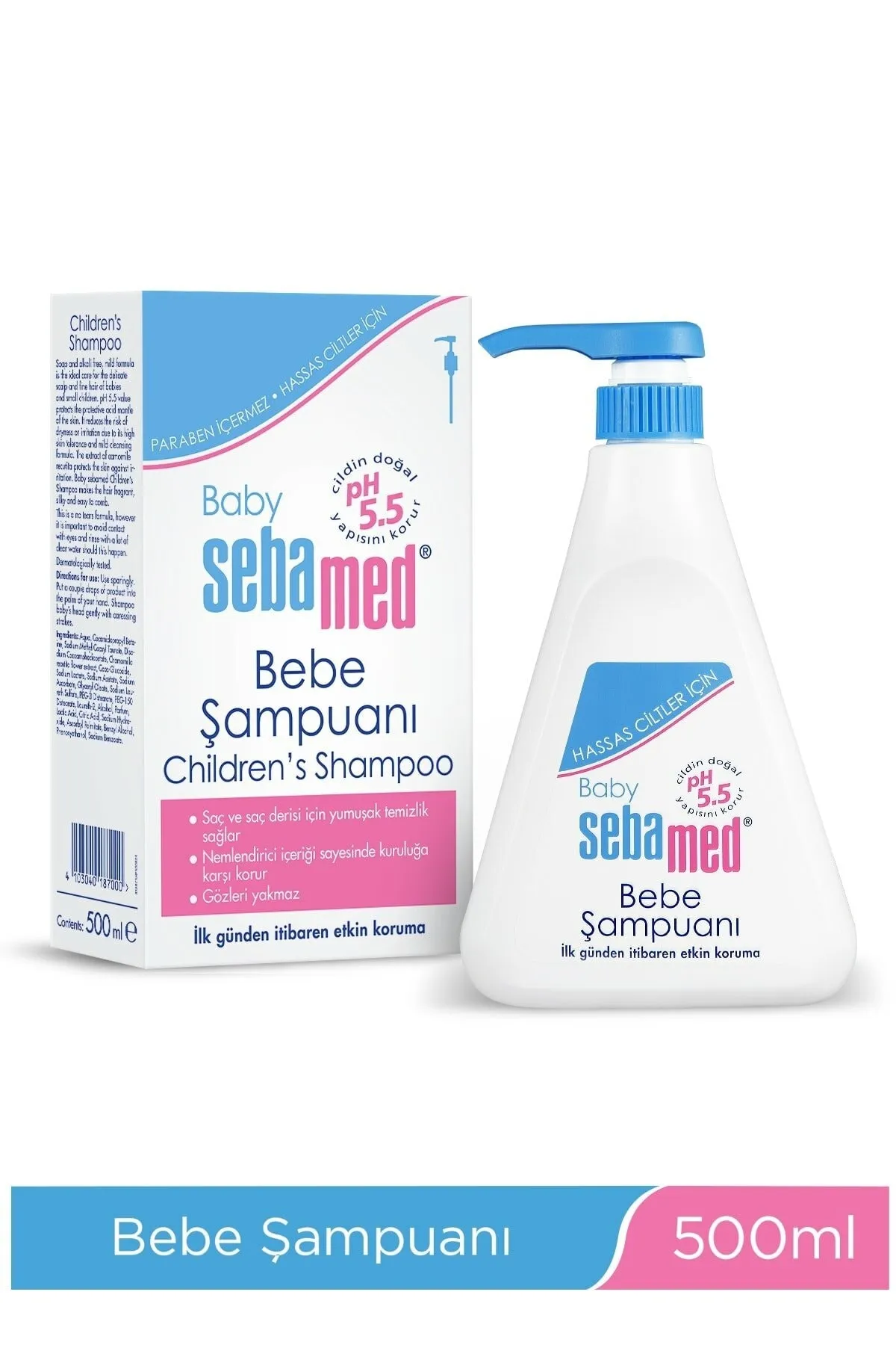 Sebamed%20Baby%20Hassas%20Saç%20Derisi%20İçin%20Papatya%20Özlü%20Şampuan%20500%20ml