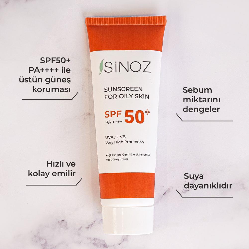 Sinoz%20Spf%2050+%20Sebum%20Dengeleyici%20Aydınlatıcı%20Yüksek%20Koruma%20Yüz%20Güneş%20Kremi%2050%20ml