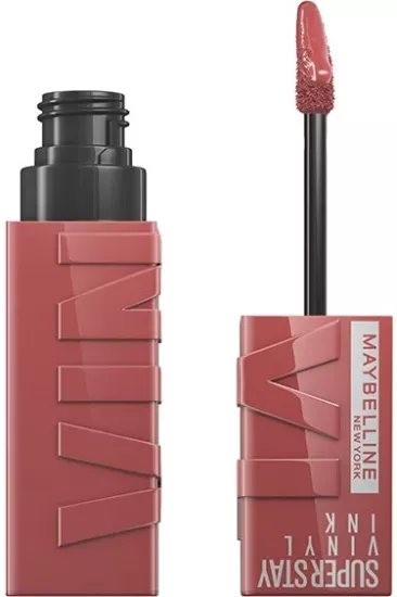 Maybelline New York Super Stay Vinyl Ink Uzun Süre Kalıcı Likit Parlak Ruj Cheeky 35