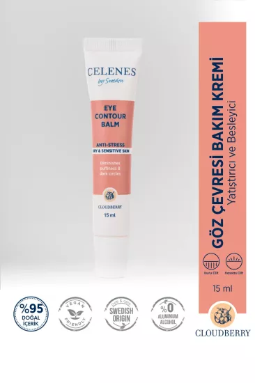 Celenes Cloudberry Göz Çevresi Bakım Kremi Kuru ve Hassas Ciltler 15 ml