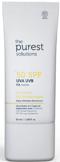 The Purest Solutions Yüksek Koruma Ve Nemlendirici Etkili Invisible Güneş Koruyucu Krem SPF 50, 50 ml